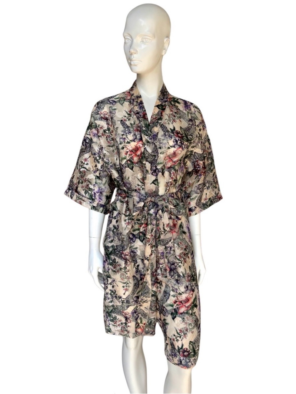 Vintage Victoria’s Secret Floral Kimono Lingerie Robe